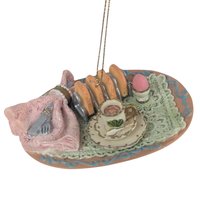 Vintage Resin Picnic & Tea Party Ornament Set: Miniature Food Decor