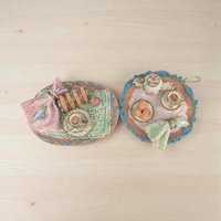 Vintage Resin Picnic & Tea Party Ornament Set: Miniature Food Decor