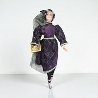 Vintage Kingstate Porcelain Harlequin Doll: 17.5" Collectible Jester
