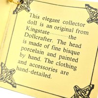 Vintage Kingstate Porcelain Harlequin Doll: 17.5" Collectible Jester