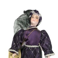 Vintage Kingstate Porcelain Harlequin Doll: 17.5" Collectible Jester