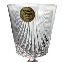 Vintage Crystal D'Arques Wine Glasses - Taille Combourg - Set of 6