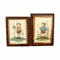 Vintage Wood Wall Plaques: Psalms & Peter, Children's Religious Decor