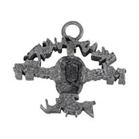 Vintage 1993 MTV Headbangers Ball Pewter Pendant & Pin Set - 90s Metal Memorabilia