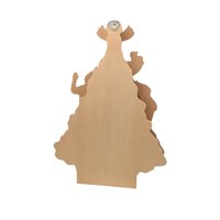 Vintage Wooden Christmas Tree Musical Box: Plays White Christmas