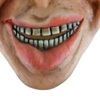 Vintage Rubber Male Face Mask: Halloween Costume Theatrical Prop