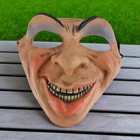 Vintage Rubber Male Face Mask: Halloween Costume Theatrical Prop