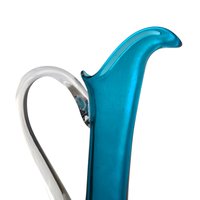 Vintage Cobalt Blue Art Glass Decanter Set: Mid-Century Modern Barware