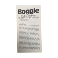 Vintage 1976 Boggle Game with Bonus Travel Edition - Family Word Game