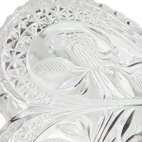 Vintage Hofbauer Byrdes Crystal Heart Dish: Lovebirds Design