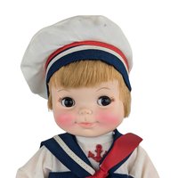 Vintage Effenbee Half Pint Sailor Doll: 10.5" Collectible Plastic Toy