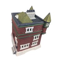 Dept 56 Cobles Police Station: 1995 Dickens Village Light-Up Building