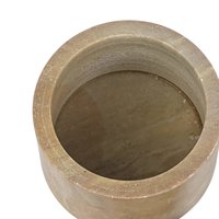 Vintage Stone Inlay Box, Small Round Trinket Box from India, Mother of Pearl Flower Ring Box, Handcrafted Soapstone Pill Box