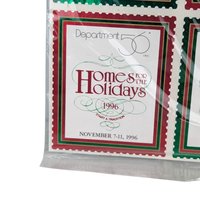 Vintage 1996 Dept 56 Homes for the Holidays Stamps, Set of 4 NOS Commemorative D56 Event Souvenirs, Christmas Ephemera