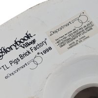 Vintage Dept 56 T.L. Pigs Brick Factory: Christmas Village Lit Building