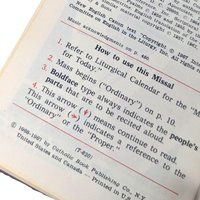 Vintage 1968 Saint Joseph Sunday Missal: Catholic Mass Hymnal, English Liturgy