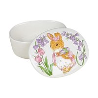 Vintage Easter Decor Collection: Ceramic Bunnies and Egg Trinket Boxes, Your Choice