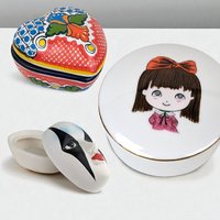 Vintage Ceramic Trinket Box Choice: Mardi Gras, Talavera, Japan Decor