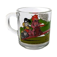 Vintage Garfield Glass Mug Set: 1978 Collectible Cartoon Glasses