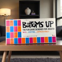 Vintage 1969 Bottoms Up Board Game: 60s Adult Party Gag Gift