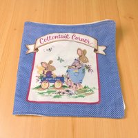 Vintage Cottontail Corner Cloth Book: 1980s Bunny Nursery Toy