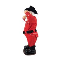 Vintage 1998 Holly Jolly Rock Santa Animated Cowboy: Singing and Dancing Figure