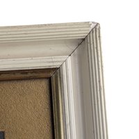 Framed Victorian Print: Woman Gazing at Moon - Ullman Mfg Co 1898