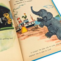 Vintage 1960 My First Book of Riddles: Illustrated Children's Book