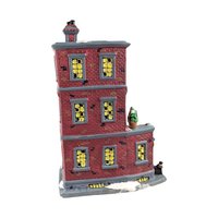 Vintage Lighted Christmas Village House: Santa's Workshop Wheatley Inn