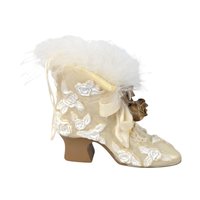 Vintage Resin High Heel Shoe Ornaments: Fashion Christmas Decor, Set of 4