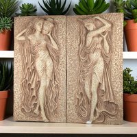 Vintage Greek Goddess Wall Plaques: Z. Danjell Creations, Classical Art