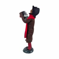 Vintage Byers' Choice Caroler: 1998 Street Vendor Woman with Wreath