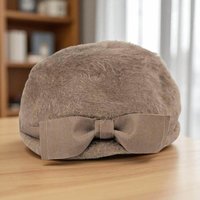 1960s Taupe Fur Felt Pillbox Hat: Vintage BelMar Bow Toque