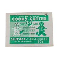 Vintage Anchor Hocking Muffin Pan & Snowman Cookie Cutter Set: Retro Baking Gift