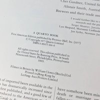 Vintage 1977 World Guide to Beer by Michael Jackson: Craft Beer History