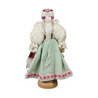 Vintage Wooden Folk Art Doll: Collectible Eastern European Figurine