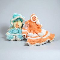 Vintage Hand Crocheted Dolls: Nursery Decor, Collectible Art