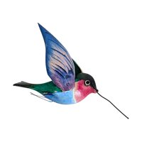 Vintage Painted Wood Bird Set: Plant Sitters and Magnets Lot, 12 Pieces