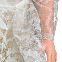 Vintage 1950s Bride Doll: Mid-Century Display Doll with Sleep Eyes