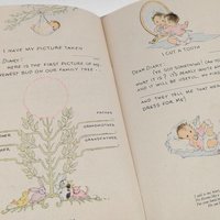 1936 Baby Diary: Vintage Jeweler Advertisement, Softcover Keepsake Journal