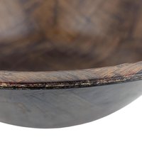 Vintage Woven Wood Salad Bowl Set: Mid Century Style Serving Bowls, Set of 4