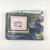 Vintage 1980s Craft Kit, Your Choice: Creative Expressions Punchneedle or Crewel