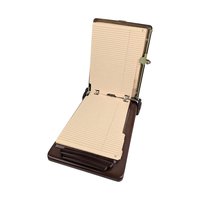 Vintage Cavalier List Finder Index: Bates Brown Faux Leather Desk Organizer