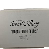 1993 Mount Olivet Church: Dept 56 Snow Village Lighted Building