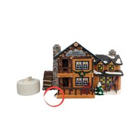 1996 Smokey Mountain Retreat: Dept 56 Snow Village Smoking Cabin