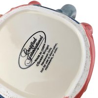 Vintage Susan Winget Christmas Mugs, Pair: Certified International Rocking Horse & Toy Mugs