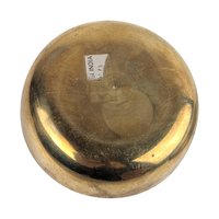 Vintage Brass Enamel Trinket Box: Floral Butterfly Lid Jewelry Holder Made in India