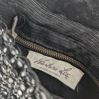 Vintage Barbara Lee Beaded Black Bag: Formal Evening Clutch Purse