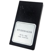 Vintage 1982 Studebaker Hood Ornament: Franklin Mint Pewter Atalanta Sculpture