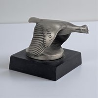 Vintage 1982 Ford Hood Ornament: Franklin Mint Pewter Quail Sculpture
